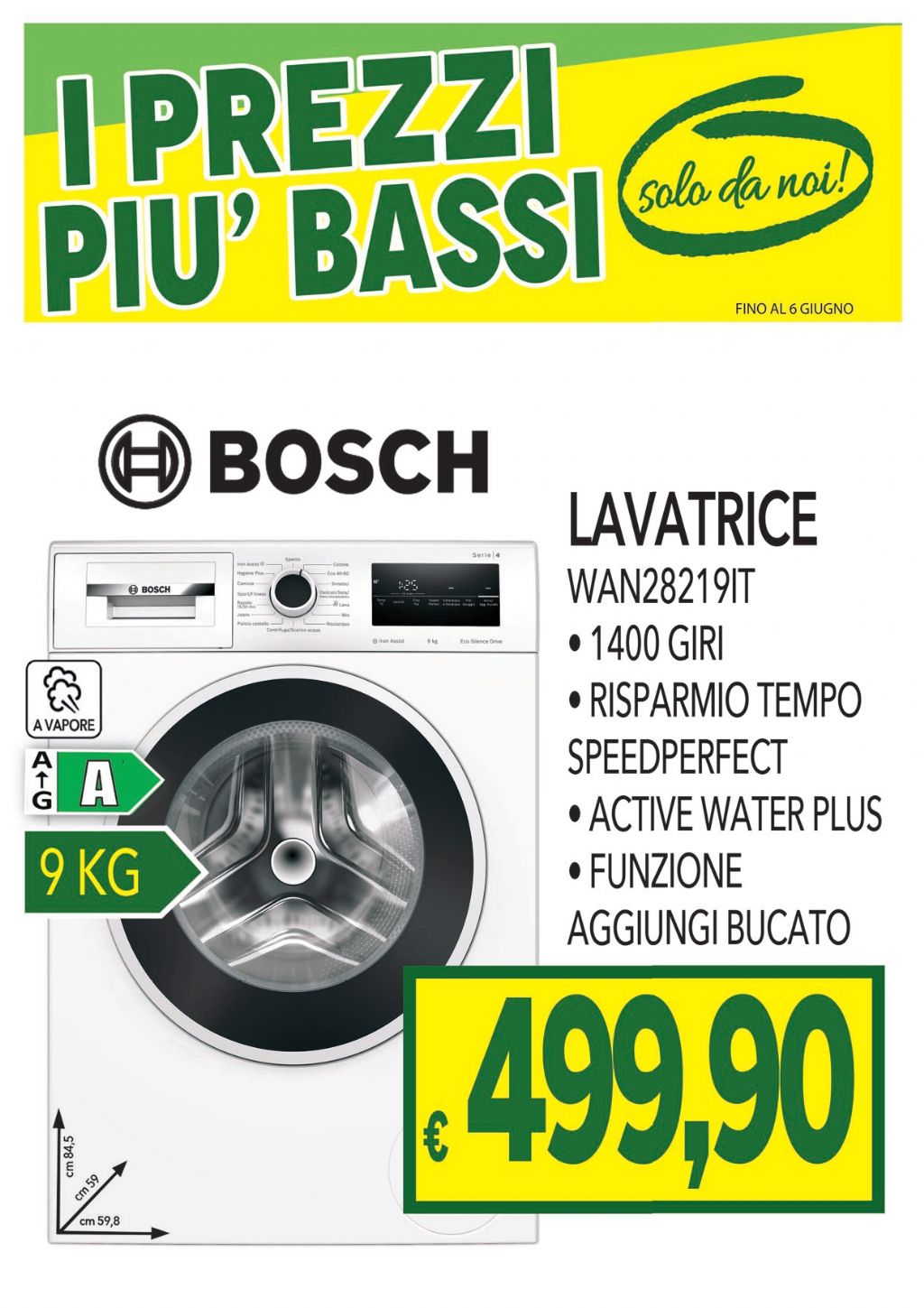 LAVATRICE BOSCH WAN28219IT